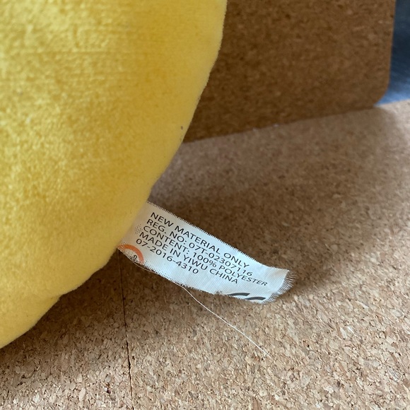 Emoji Face Cushion Winking With Smile pillow Round Small - Picture 5 of 6